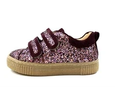 Angulus bordeaux glitter sand sko